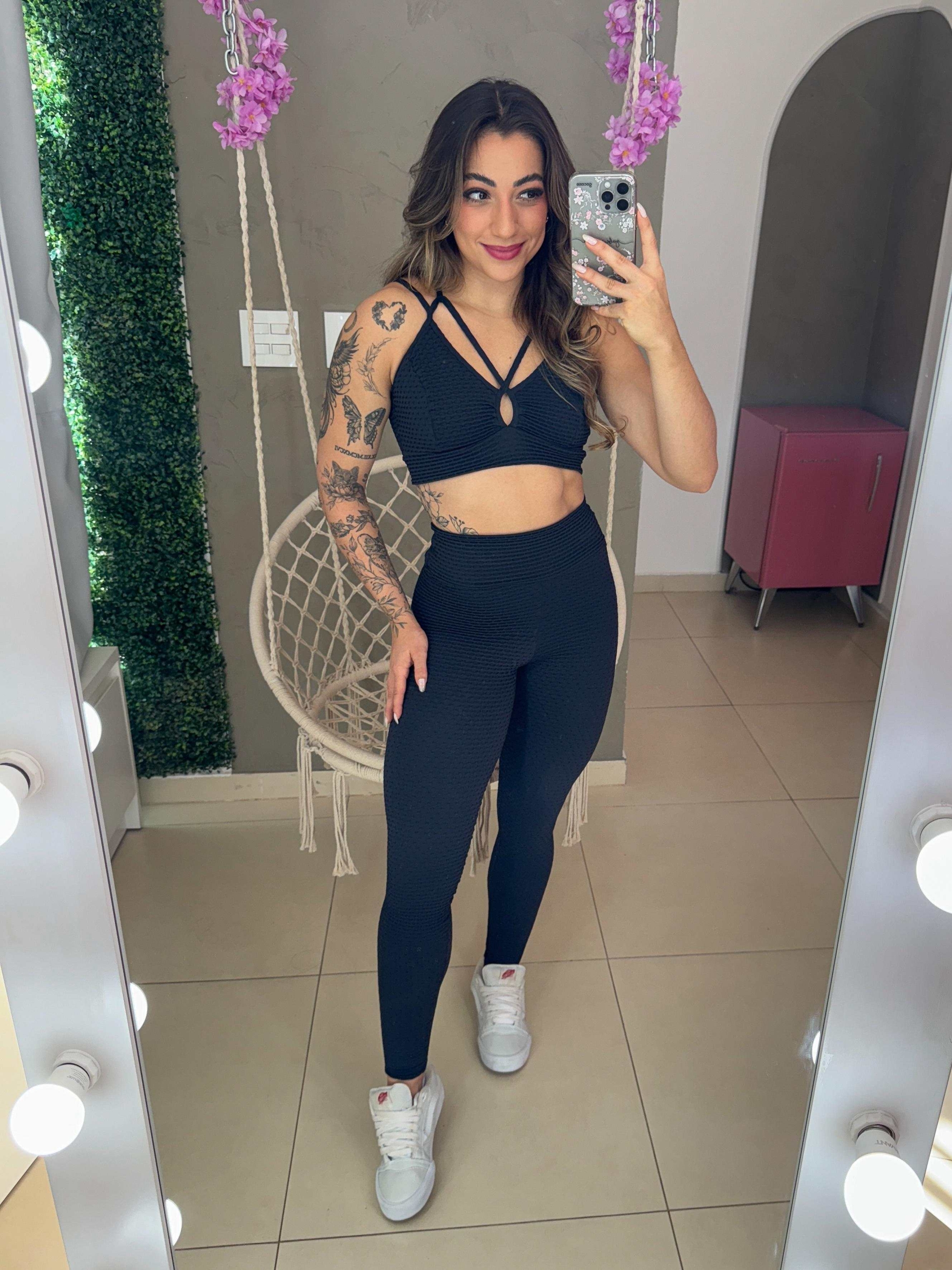 Conjunto legging texturizado- Bolha