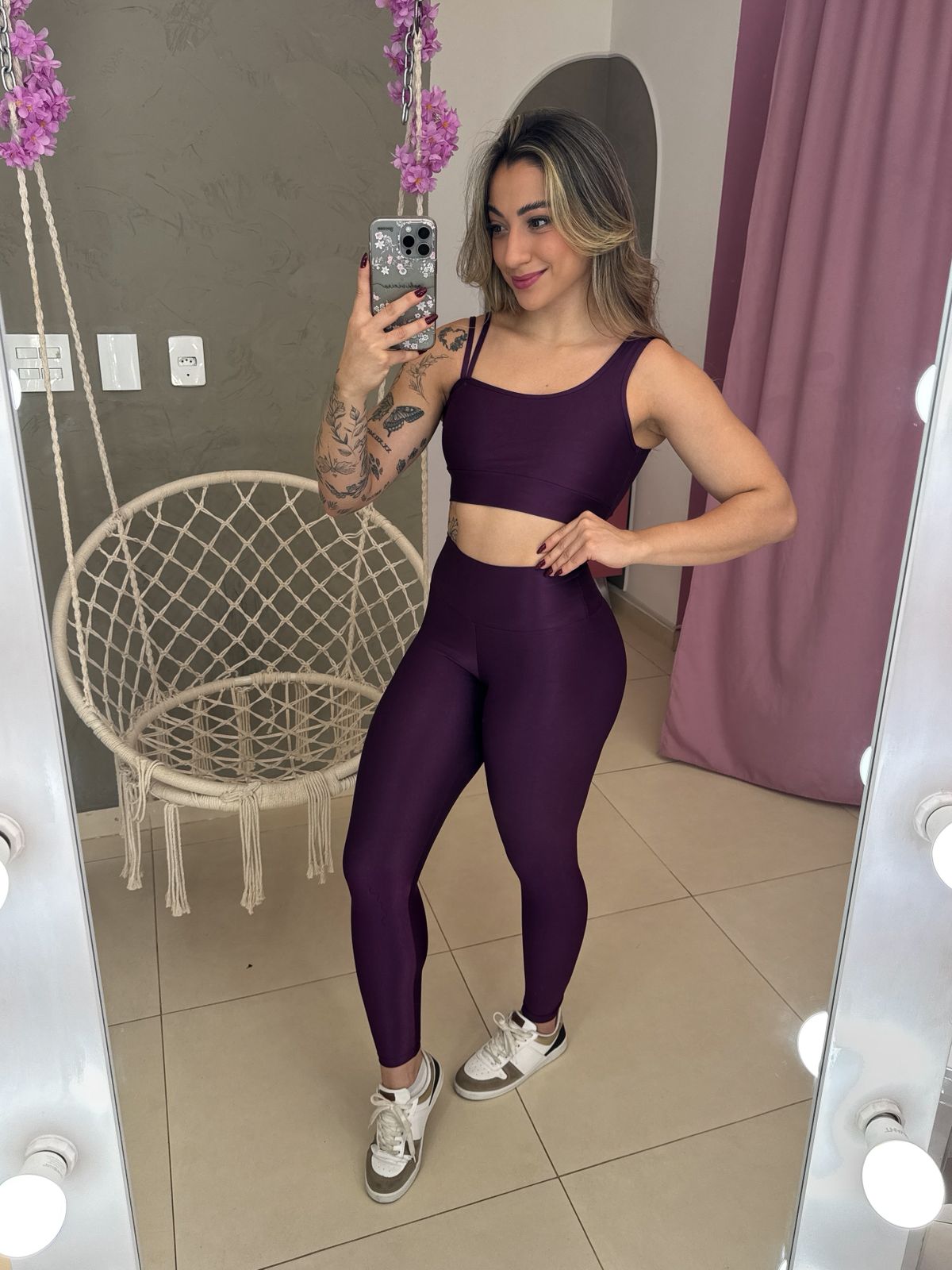 Conjunto legging canelada